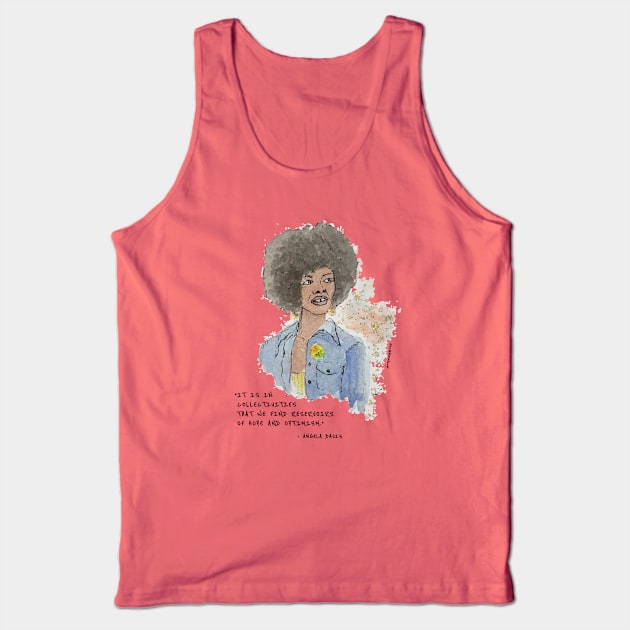 Angela Davis Tank Top by Say Bible Podcast